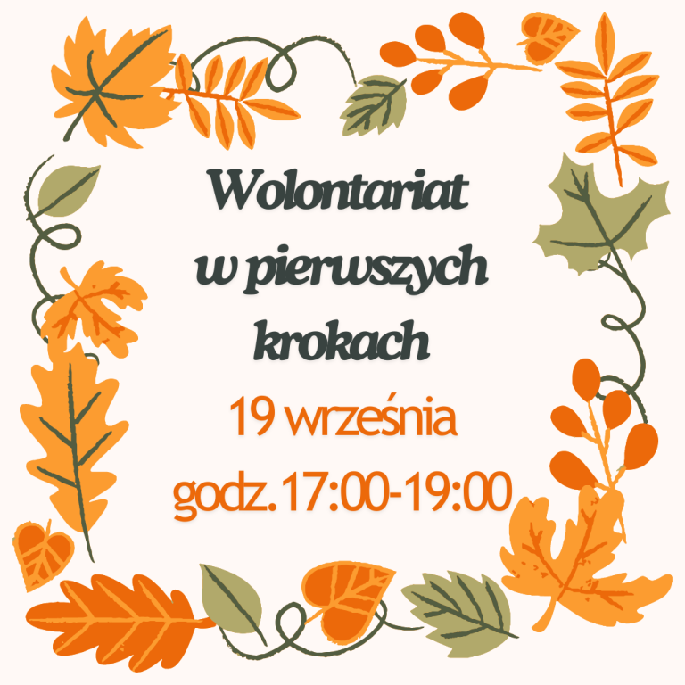 Wrześniowe warsztaty wstępne dla wolontariuszy