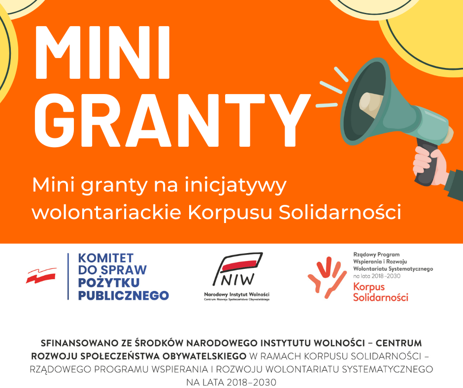 Mini granty na inicjatywy wolontariackie Korpusu Solidarności 2024