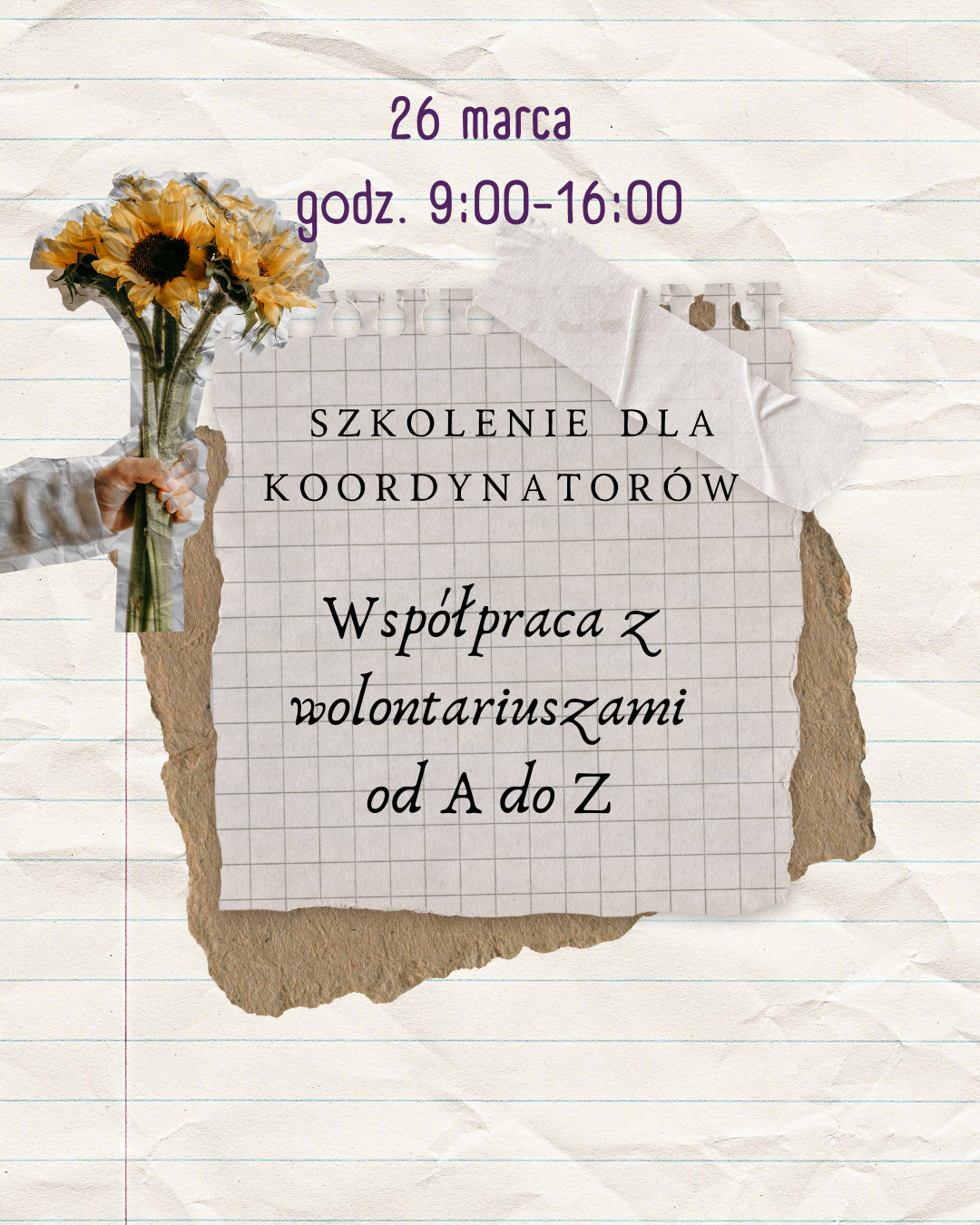 Szkolenie dla koordynatorów wolontariuszy | Współpraca z wolontariuszami od A do Z